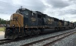 CSX SD70AC #4532 sits idle in Aberdeen